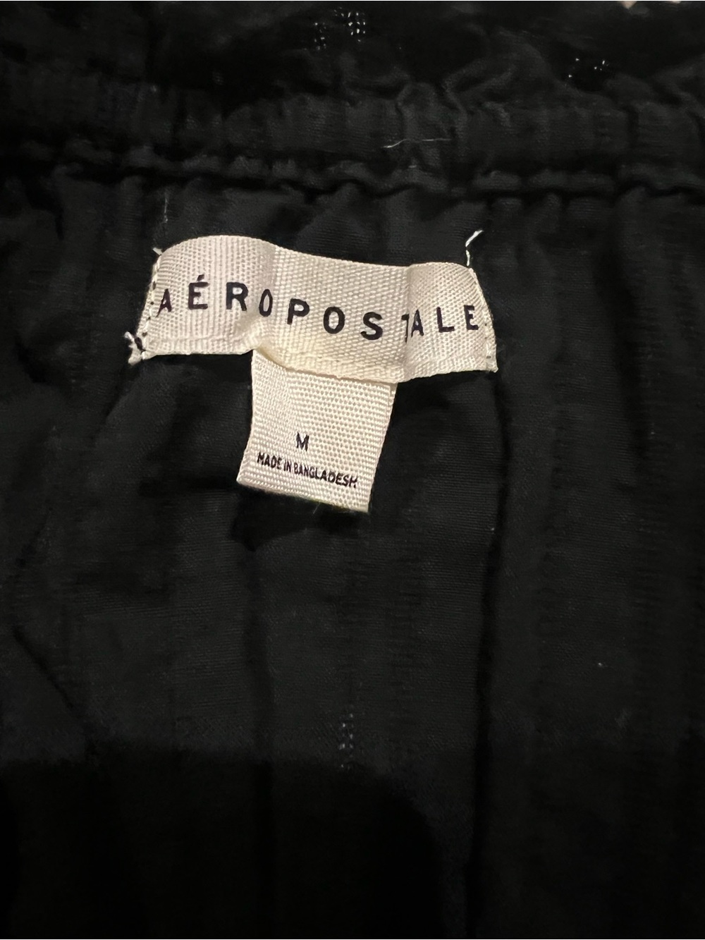 Aeropostale Black Ruffled Smocked Mini Dress - Picture 4 of 4